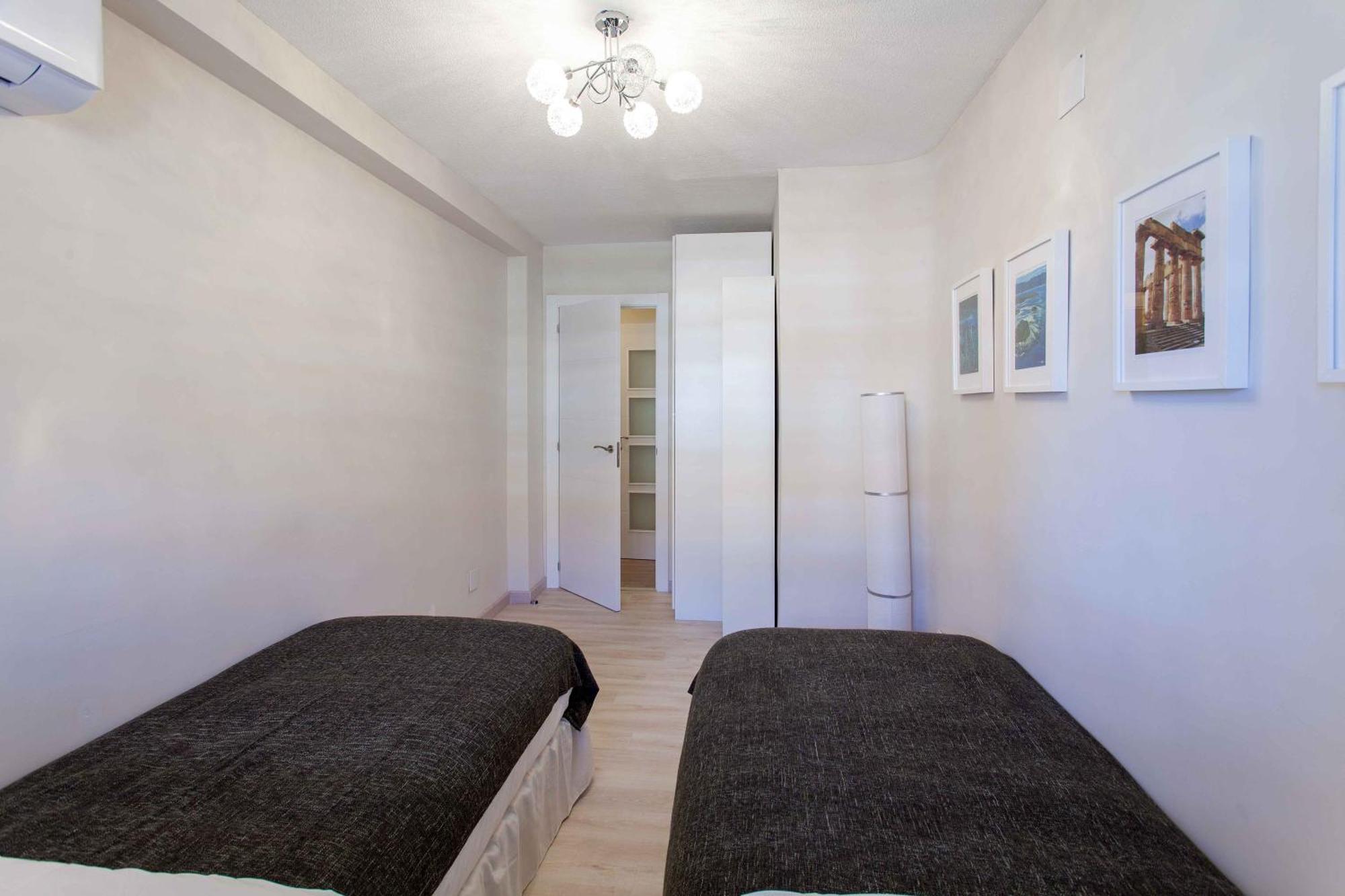 Apartment Malvarrosa Beach Cavite Valencia Bagian luar foto